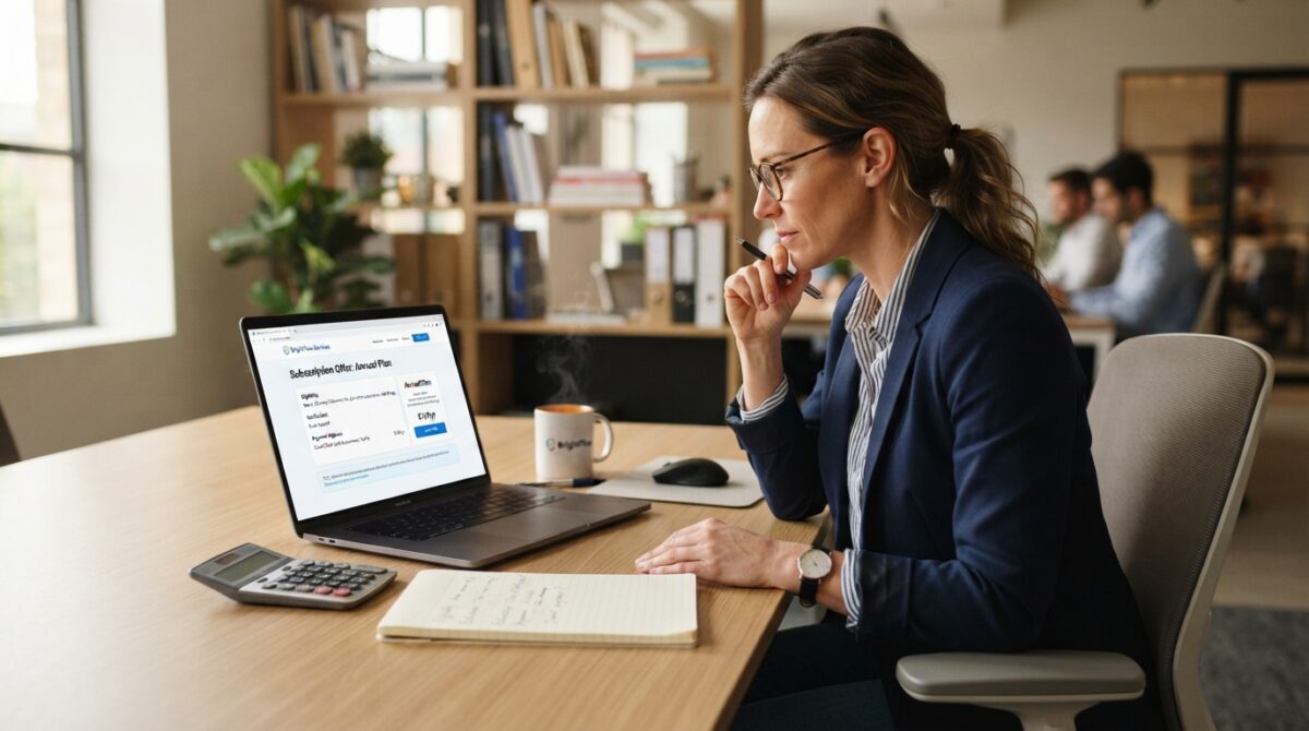 Subscription offer eligibility and payment terms